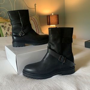 Nine West shirt leather boot.